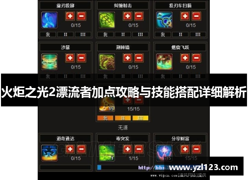 火炬之光2漂流者加点攻略与技能搭配详细解析